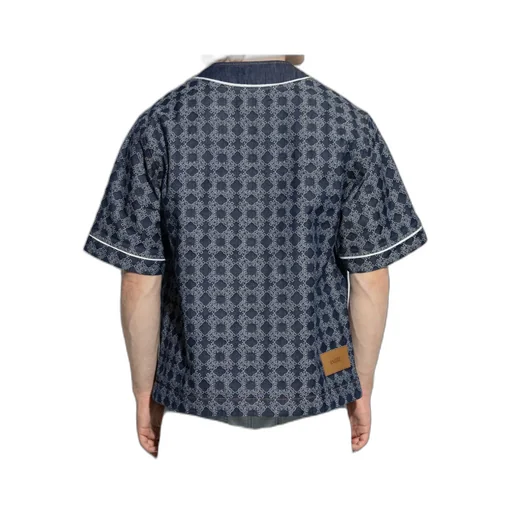 Geometric-Print Short-Sleeve Shirt