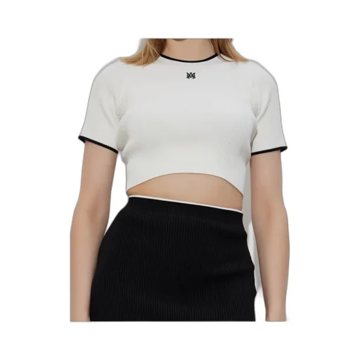 Cropped Ribbed T-Shirt