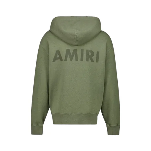 Logo-Detail Frayed-Hem Hoodie