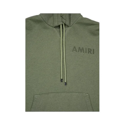 Logo-Detail Frayed-Hem Hoodie