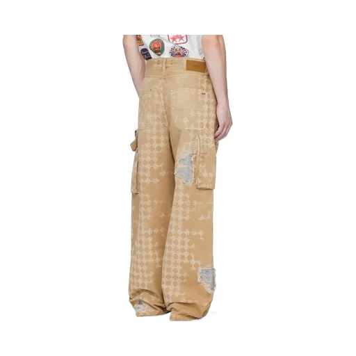 Distressed Straight-Leg Jeans