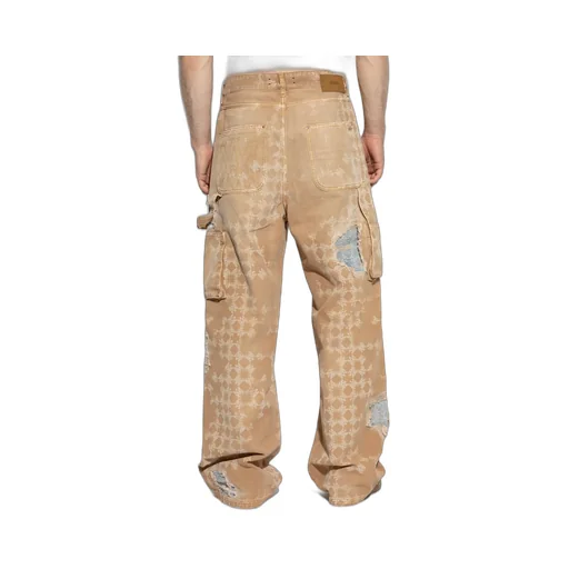 Distressed Straight-Leg Jeans