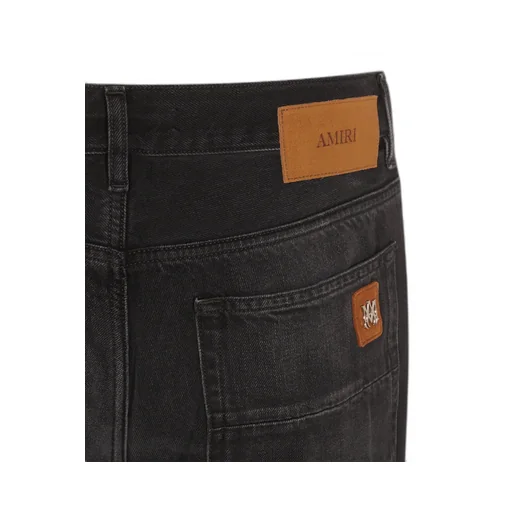 Washed Straight-Leg Jeans