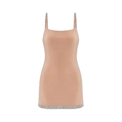 Crystal-Embellished Slip Dress