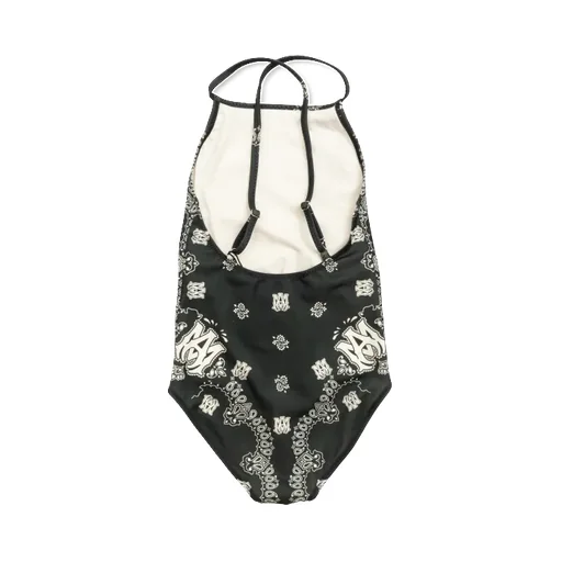 Paisley-Print Halterneck Swimsuit