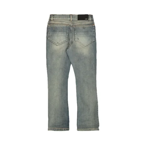 Distressed Light-Wash Jeans