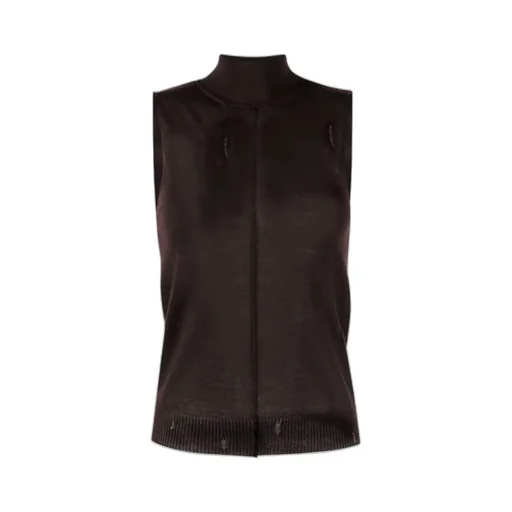 Logo Cashmere Knitted Vest
