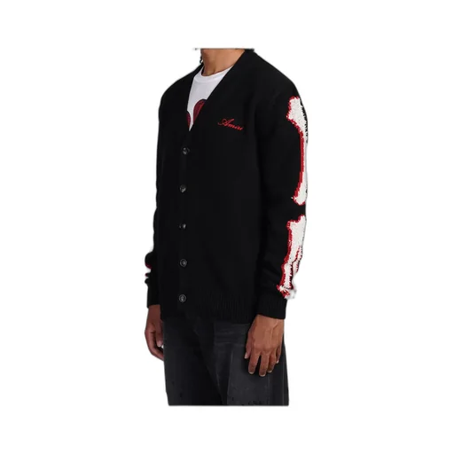 Bones Intarsia-Knit Cardigan