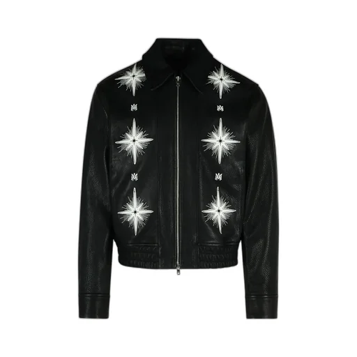 Long Sleeve Leather Jacket