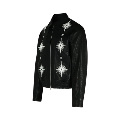 Long Sleeve Leather Jacket