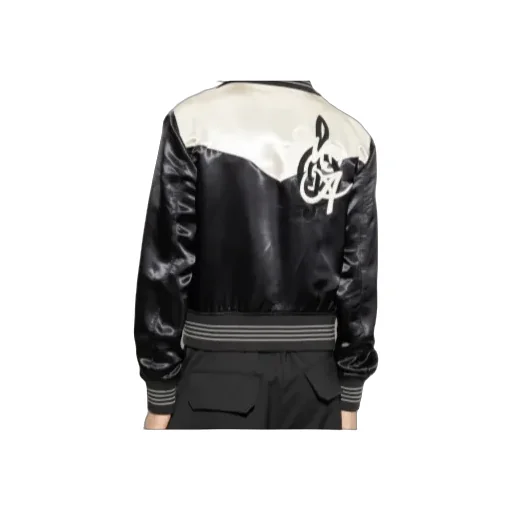 Logo-Embroidered Bomber Jacket
