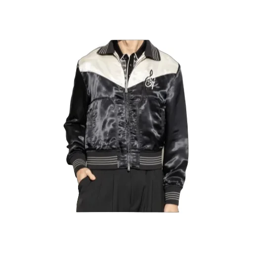 Logo-Embroidered Bomber Jacket