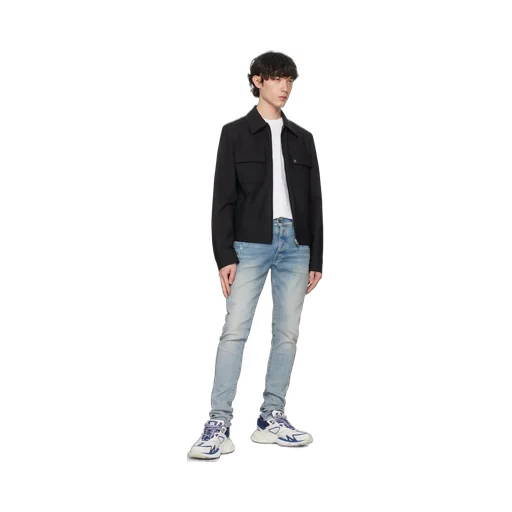 Low-Top Grained Leather And Mesh Sneakers