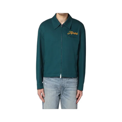 Logo Embroidered Zipped Jacket