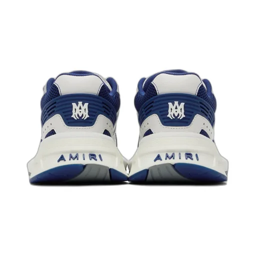Low-Top Grained Leather And Mesh Sneakers