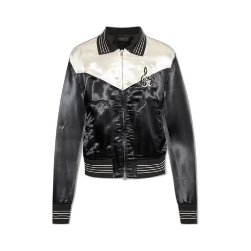 Logo-Embroidered Bomber Jacket