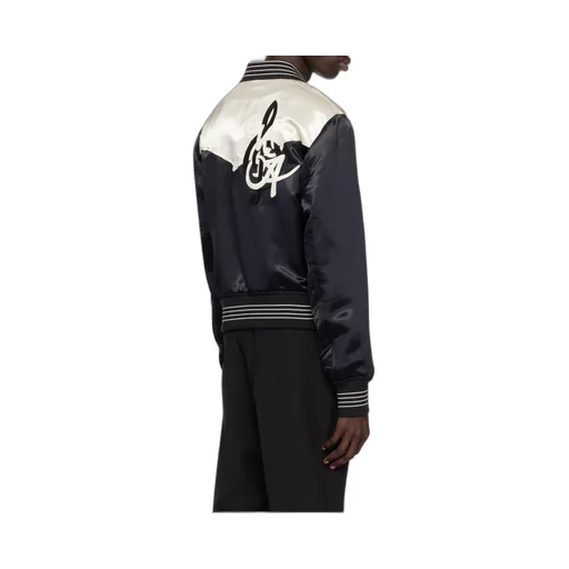 Logo-Embroidered Bomber Jacket
