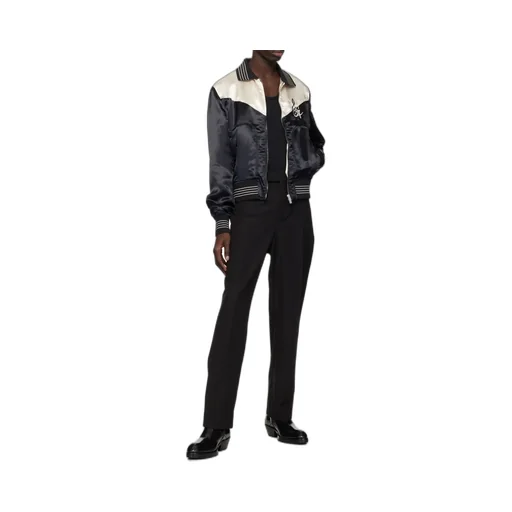 Logo-Embroidered Bomber Jacket