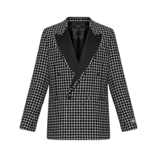 Bouclé Double-Breasted Blazer