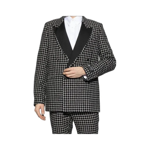 Bouclé Double-Breasted Blazer