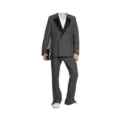 Bouclé Double-Breasted Blazer