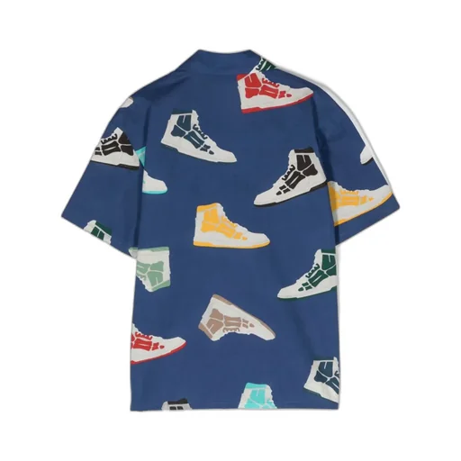 Skel-Print Bowling Shirt