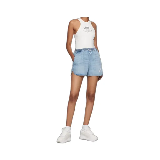 Drawstring Denim Shorts