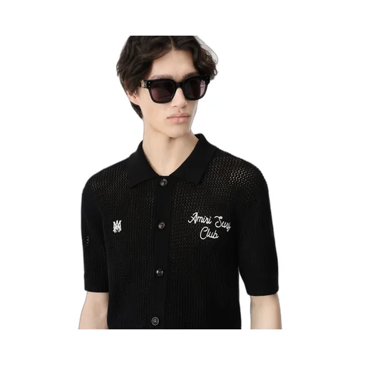 Surf Club Crochet Polo