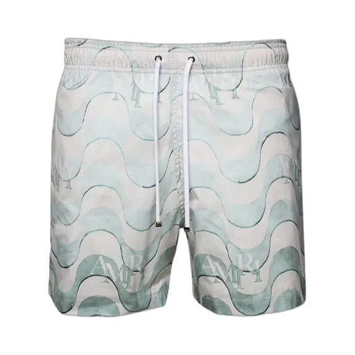 Graphic-Print Swim Shorts