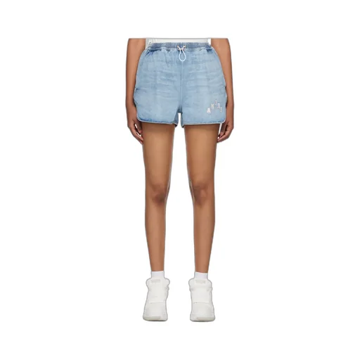 Drawstring Denim Shorts