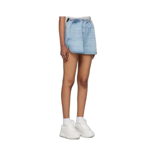 Drawstring Denim Shorts