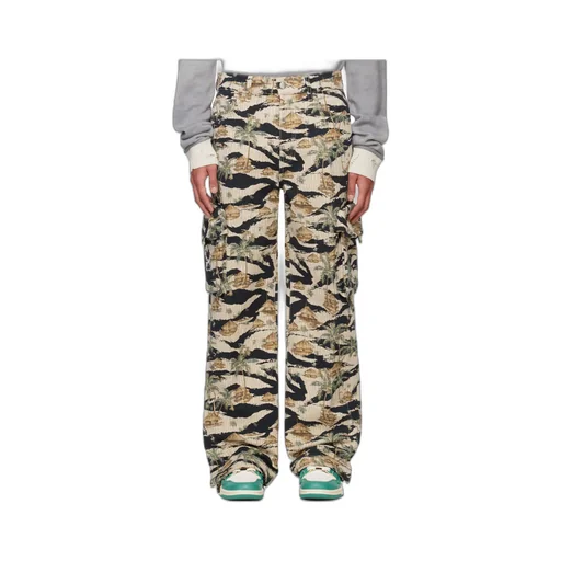 Pattern Work Casual Pants