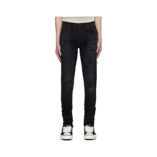 Ma Varsity Repair Faded Denim Pants