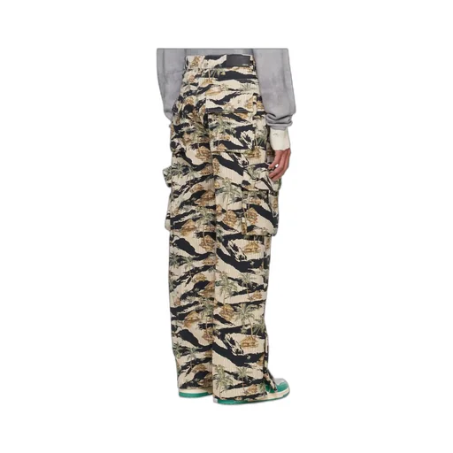 Pattern Work Casual Pants
