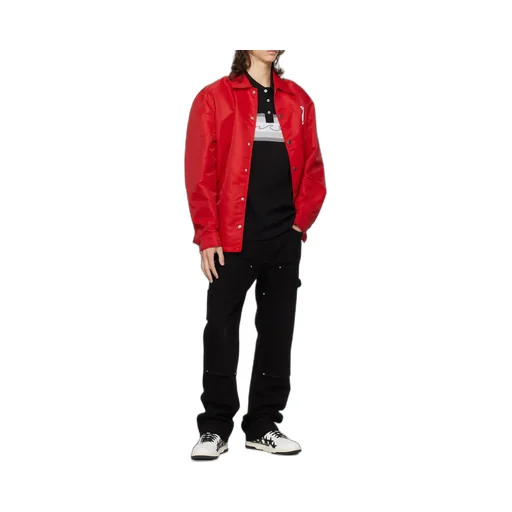 Logo Lapel Casual Jacket