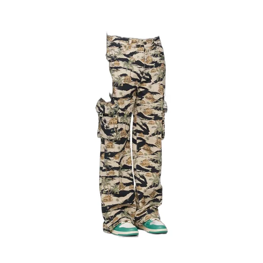 Pattern Work Casual Pants