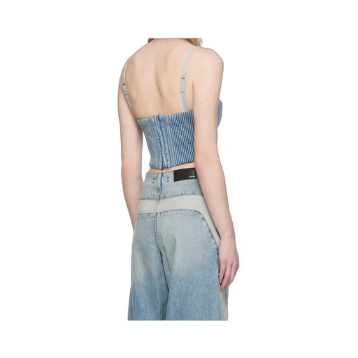 Ruffled Detail Denim Sling