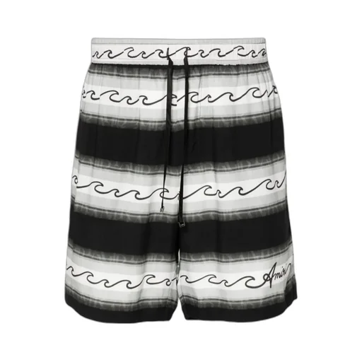 Wave Baja Striped Drawstring Shorts