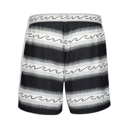 Wave Baja Striped Drawstring Shorts