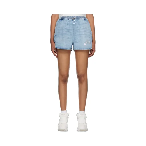 Drawstring Denim Shorts