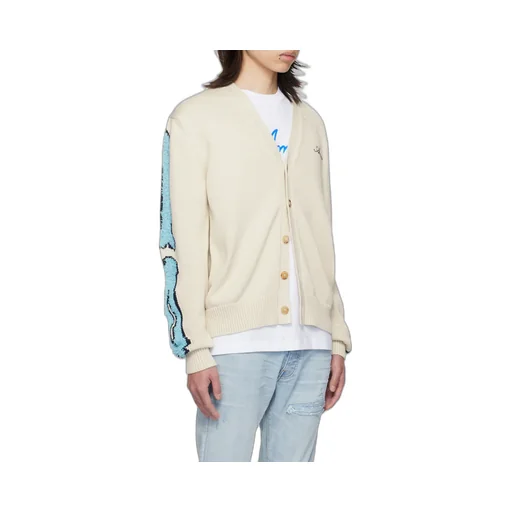 Bones Ribbed-Knit Cardigan