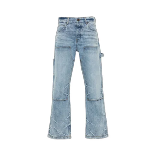 Carpenter Logo Patch Straight Leg Jeans