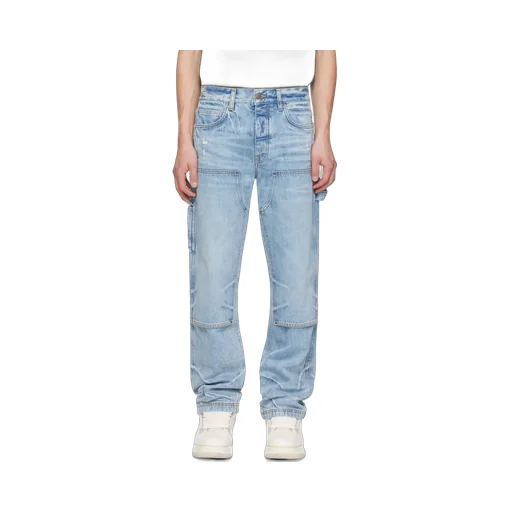 Carpenter Logo Patch Straight Leg Jeans