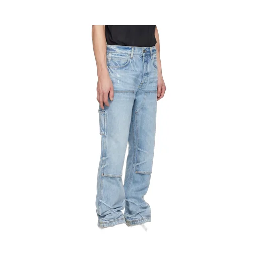 Carpenter Logo Patch Straight Leg Jeans