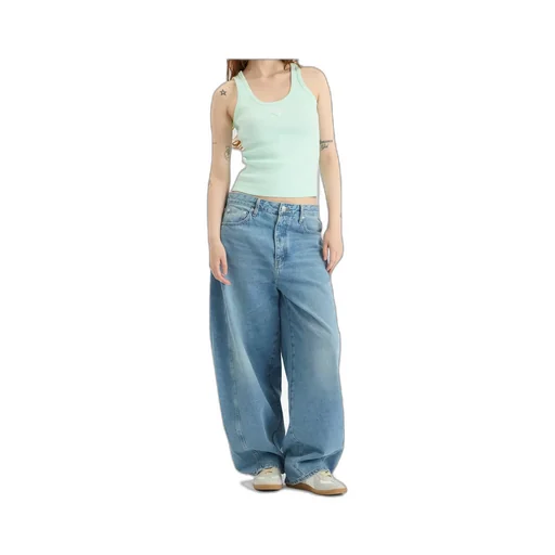 Ribbed Square-Neck Tank Top