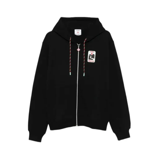 Logo-Patch Zip-Up Hoodie