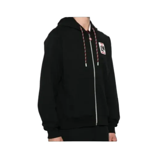Logo-Patch Zip-Up Hoodie