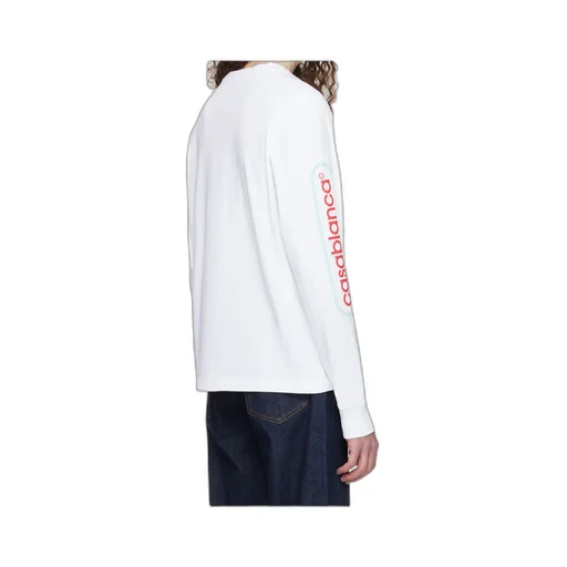 Long Sleeved Logo Printed T-Shirt
