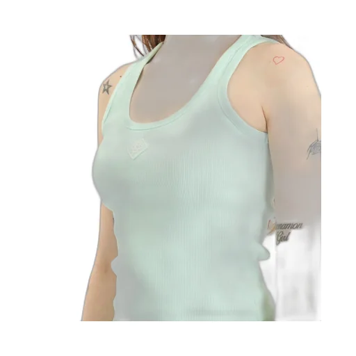 Ribbed Square-Neck Tank Top