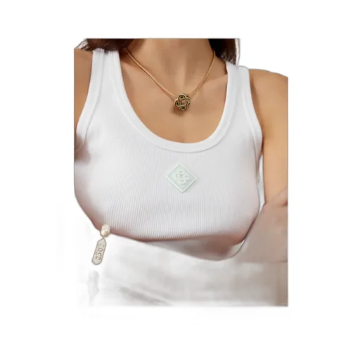 Ribbed Jersey Tank Top